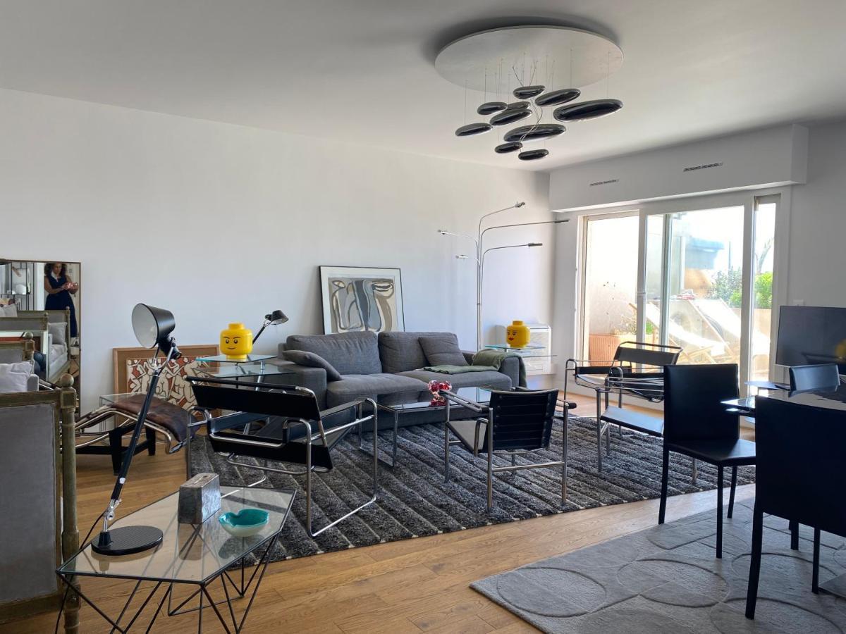 T3 Climatise Villa Juana Avec Parking Et Proche Plage Antibes Luaran gambar