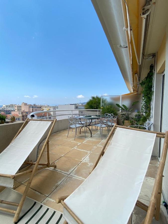 T3 Climatise Villa Juana Avec Parking Et Proche Plage Antibes Luaran gambar