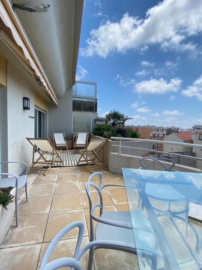 T3 Climatise Villa Juana Avec Parking Et Proche Plage Antibes Luaran gambar